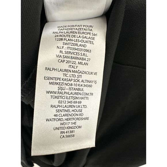 LAUREN Ralph Lauren Women's Surplice Jersey Dress - Black 12 - Picture 4 of 6